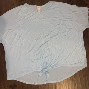 Chico’s women’s Tshirt knot Dolman sleeve top size 4 1X 2x plus size
